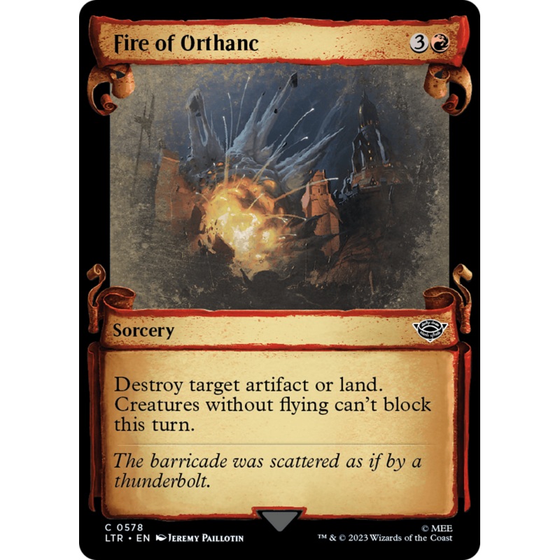 Fire of Orthanc [The Lord of the Rings: Tales of Middle-Earth Showcase Scrolls]