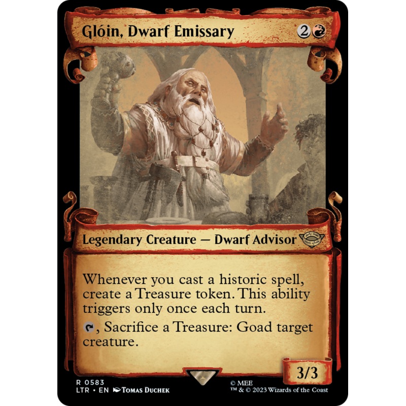 Gloin, Dwarf Emissary [The Lord of the Rings: Tales of Middle-Earth Showcase Scrolls]
