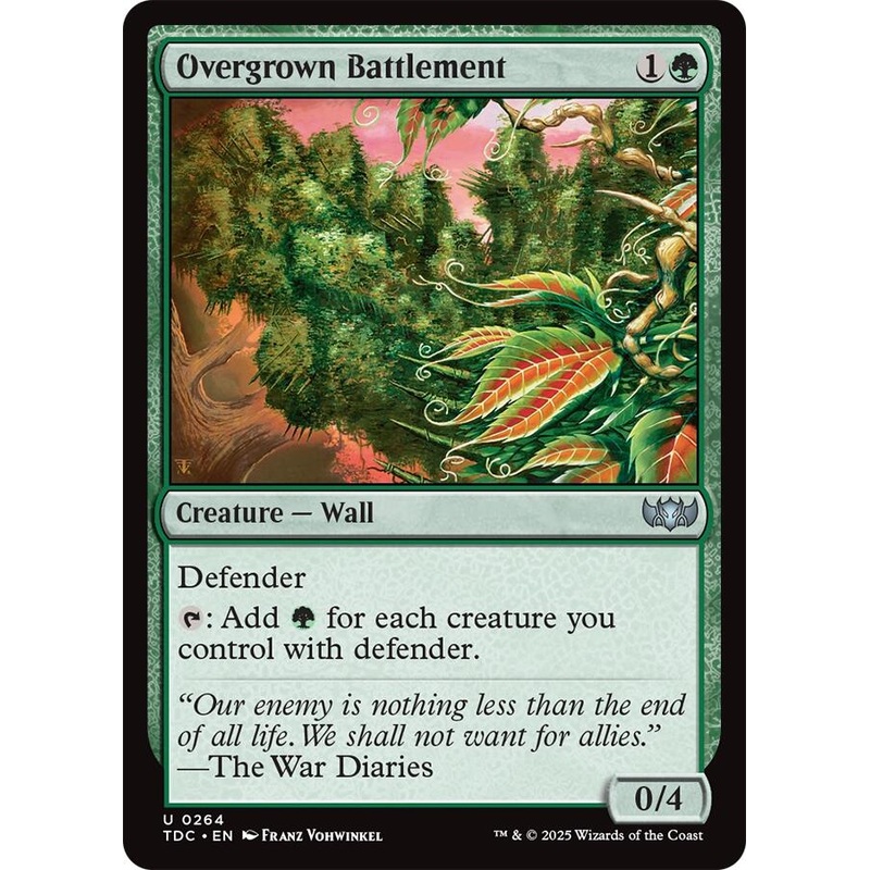 Overgrown Battlement [Tarkir: Dragonstorm Commander]
