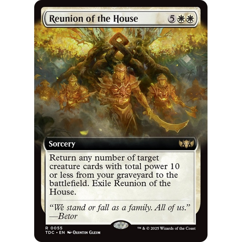 Reunion of the House (Extended Art) [Tarkir: Dragonstorm Commander]