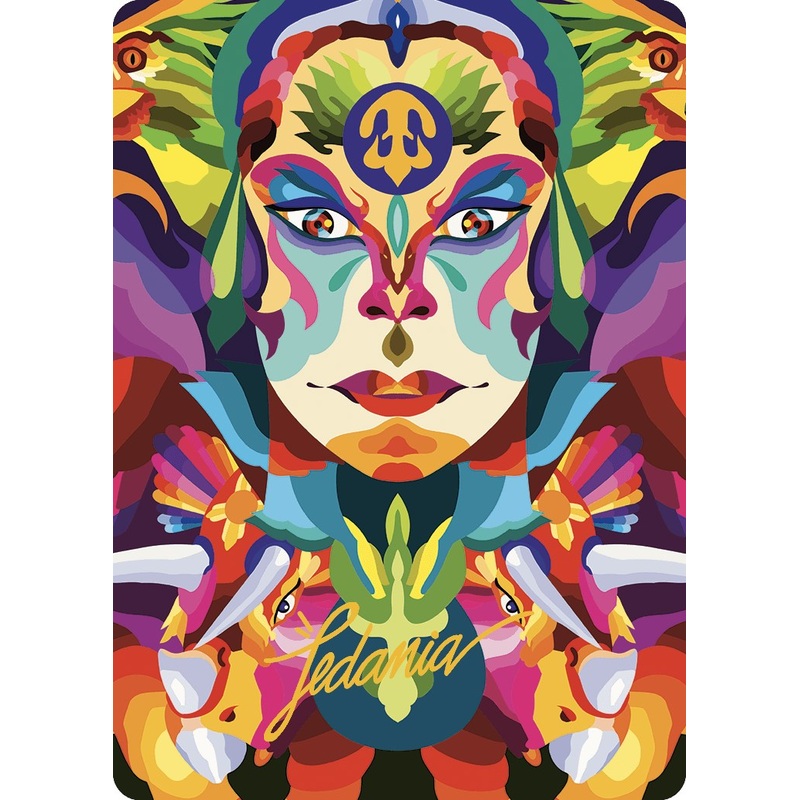 Roar of the Fifth People Art Card (Gold-Stamped Signature) [The Lost Caverns of Ixalan Art Series]