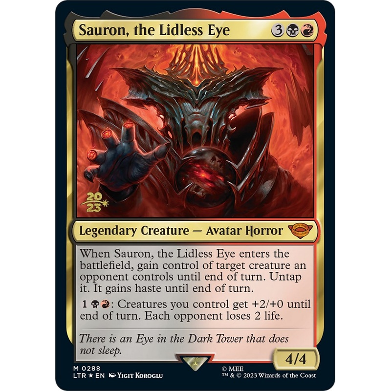 Sauron, the Lidless Eye [The Lord of the Rings: Tales of Middle-Earth Prerelease Promos]