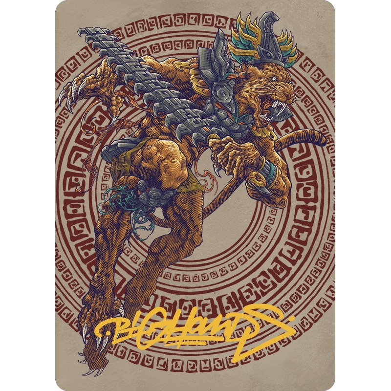 Sovereign Okinec Ahau Art Card (Gold-Stamped Signature) [The Lost Caverns of Ixalan Art Series]