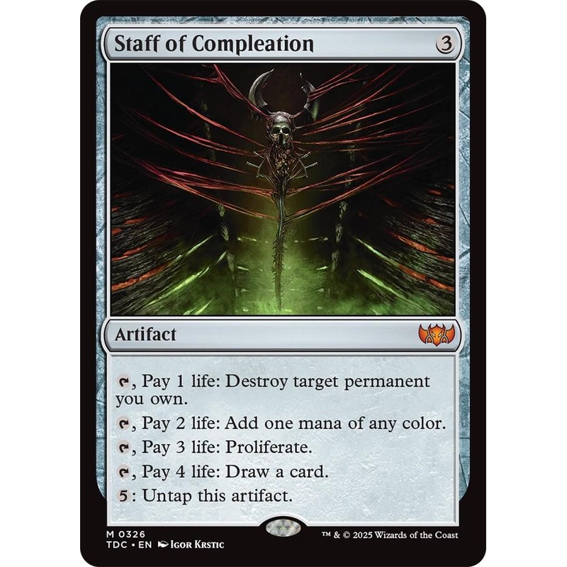 Staff of Compleation [Tarkir: Dragonstorm Commander]