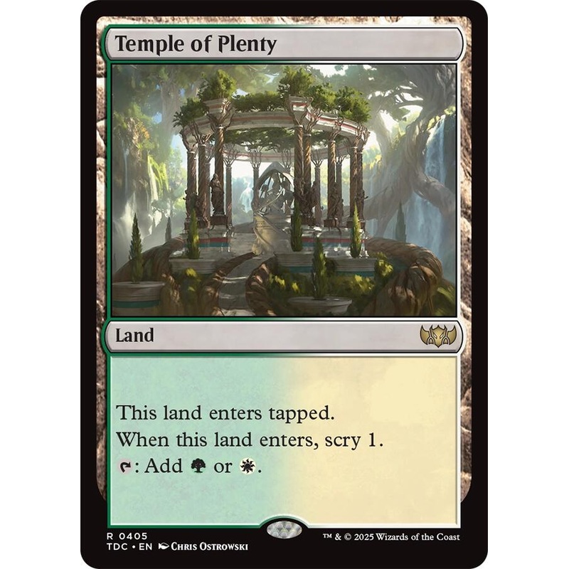 Temple of Plenty [Tarkir: Dragonstorm Commander]