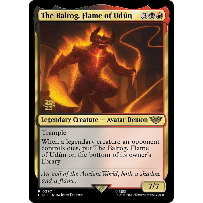 The Balrog, Flame of Udun [The Lord of the Rings: Tales of Middle-Earth Prerelease Promos]