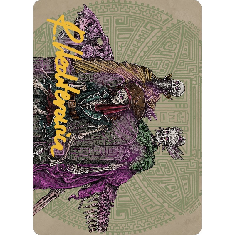 Throne of the Grim Captain Art Card (Gold-Stamped Signature) [The Lost Caverns of Ixalan Art Series]