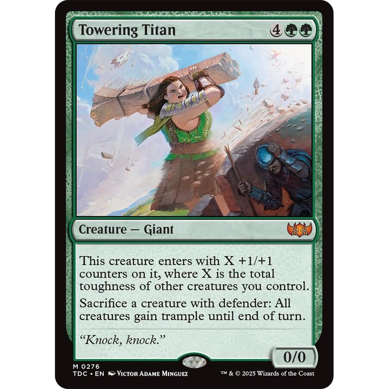 Towering Titan [Tarkir: Dragonstorm Commander]