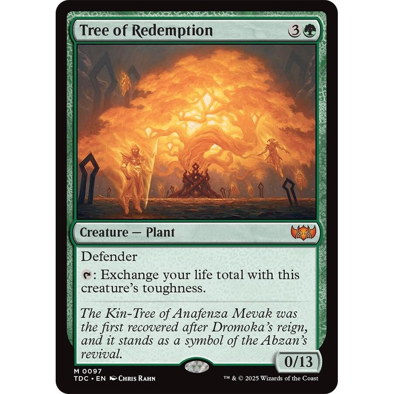 Tree of Redemption [Tarkir: Dragonstorm Commander]