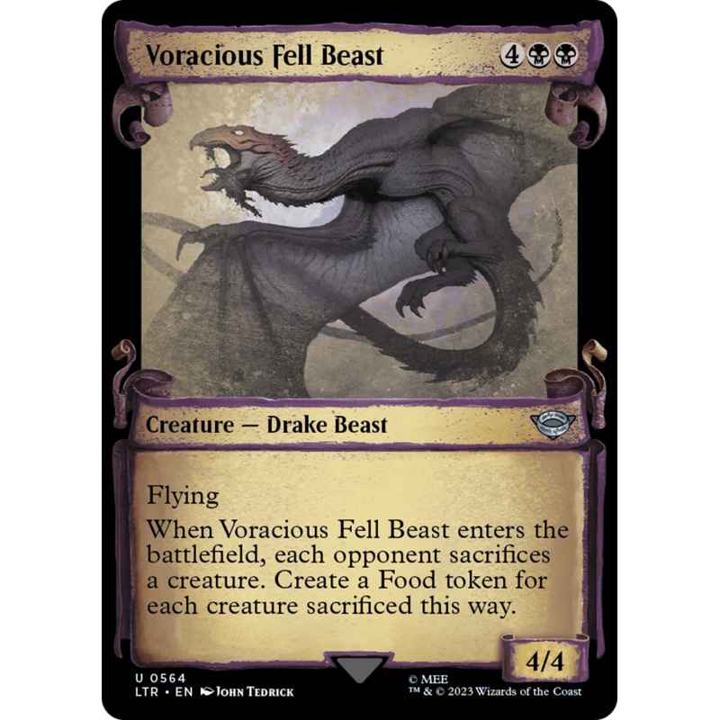 Voracious Fell Beast [The Lord of the Rings: Tales of Middle-Earth Showcase Scrolls]