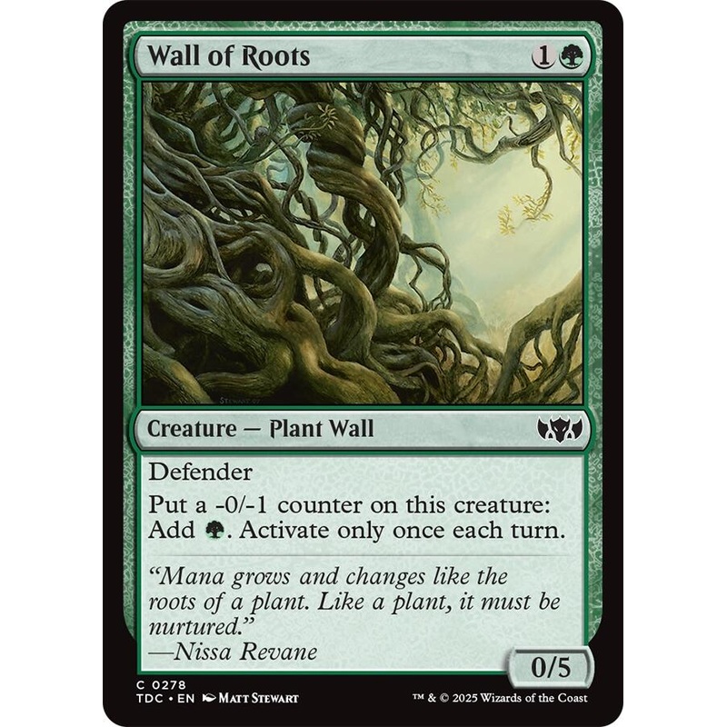 Wall of Roots [Tarkir: Dragonstorm Commander]