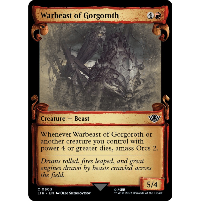 Warbeast of Gorgoroth [The Lord of the Rings: Tales of Middle-Earth Showcase Scrolls]