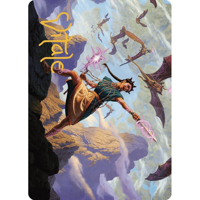 Warden of the Inner Sky Art Card (Gold-Stamped Signature) [The Lost Caverns of Ixalan Art Series]