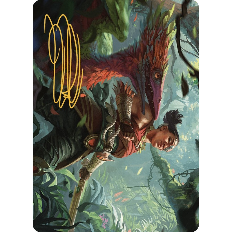 Wayta, Trainer Prodigy Art Card (Gold-Stamped Signature) [The Lost Caverns of Ixalan Art Series]