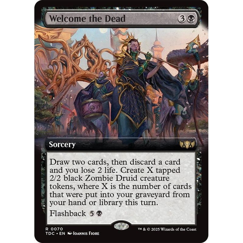 Welcome the Dead (Extended Art) [Tarkir: Dragonstorm Commander]