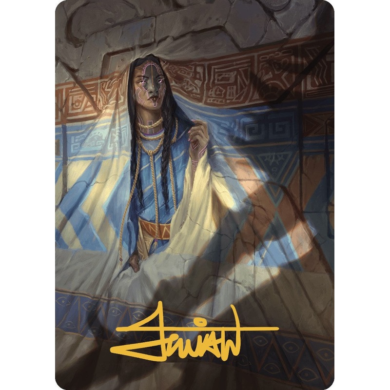 Whispersilk Cloak Art Card (Gold-Stamped Signature) [The Lost Caverns of Ixalan Art Series]