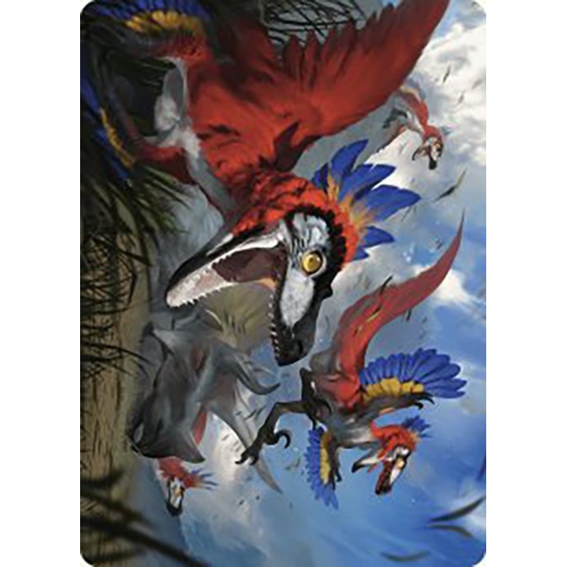 Wrathful Raptors Art Card [The Lost Caverns of Ixalan Art Series]