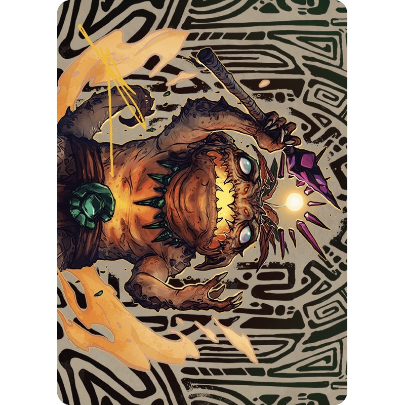 Zoyowa Lava-Tongue Art Card (Gold-Stamped Signature) [The Lost Caverns of Ixalan Art Series]