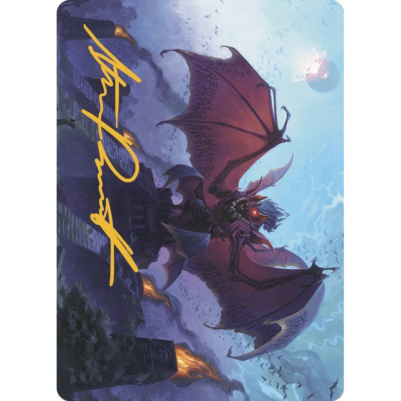 Aclazotz, Deepest Betrayal Art Card (Gold-Stamped Signature) [The Lost Caverns of Ixalan Art Series]