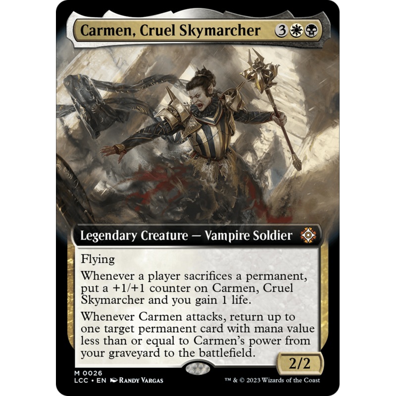 Carmen, Cruel Skymarcher (Extended Art) [The Lost Caverns of Ixalan Commander]