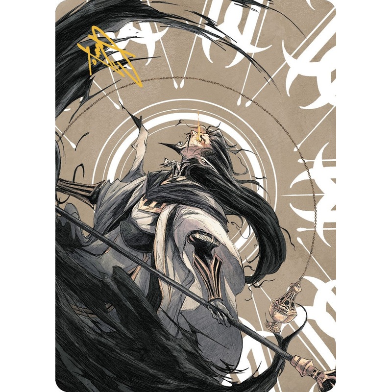 Clavileno, First of the Blessed Art Card (73/81) (Gold-Stamped Signature) [The Lost Caverns of Ixalan Art Series]