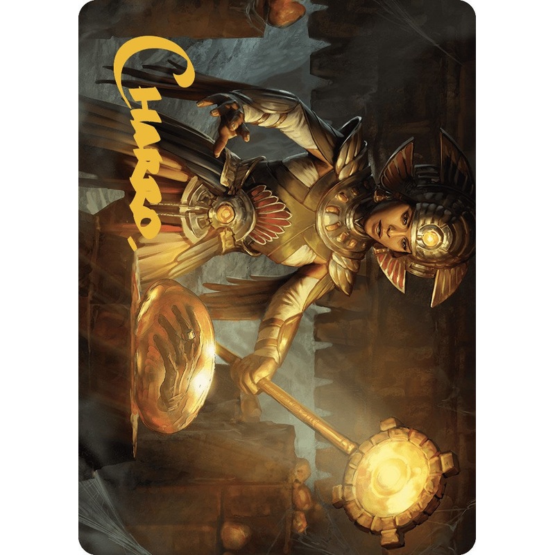 Curator of Sun's Creation Art Card (Gold-Stamped Signature) [The Lost Caverns of Ixalan Art Series]