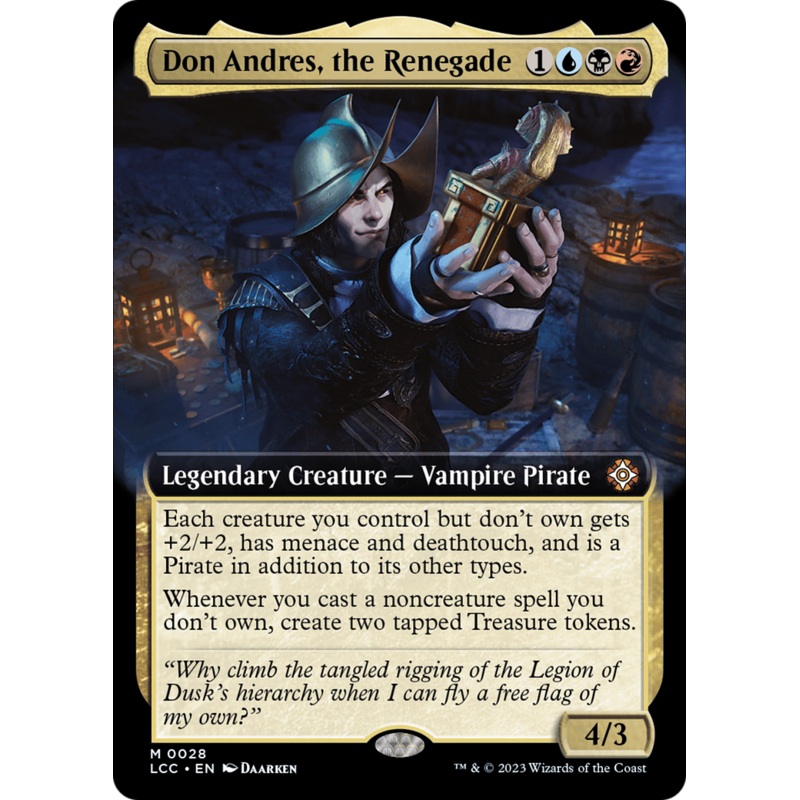 Don Andres, the Renegade (Extended Art) [The Lost Caverns of Ixalan Commander]