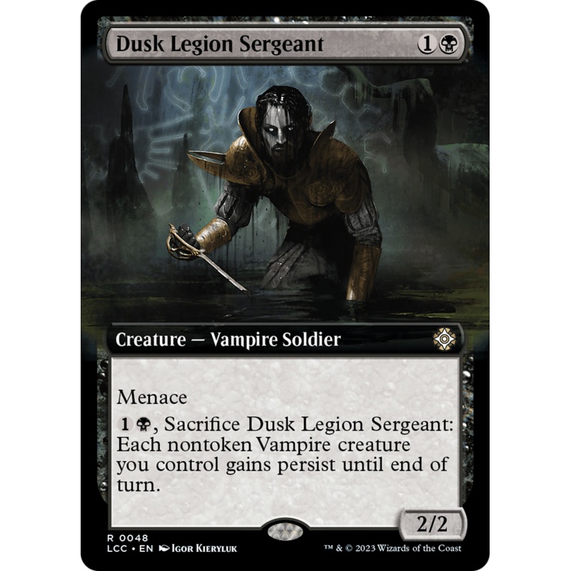 Dusk Legion Sergeant (Extended Art) [The Lost Caverns of Ixalan Commander]