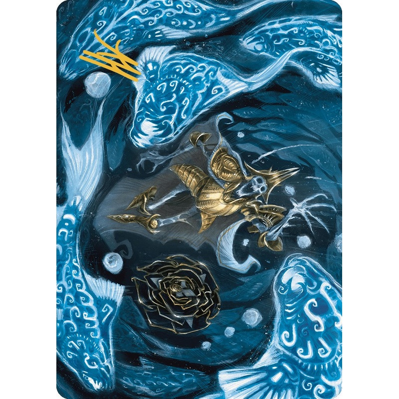 Eaten by Piranhas Art Card (Gold-Stamped Signature) [The Lost Caverns of Ixalan Art Series]