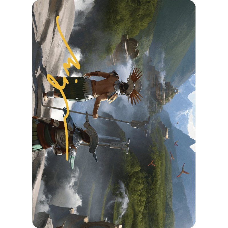 Glimpse the Core Art Card (Gold-Stamped Signature) [The Lost Caverns of Ixalan Art Series]