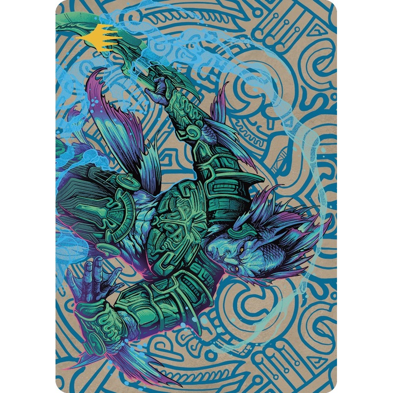 Hakbal of the Surging Soul Art Card (Gold-Stamped Planeswalker Symbol) [The Lost Caverns of Ixalan Art Series]