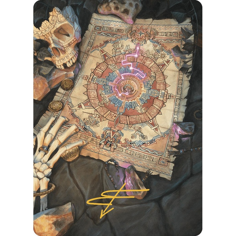 Map Token Art Card (Gold-Stamped Signature) [The Lost Caverns of Ixalan Art Series]