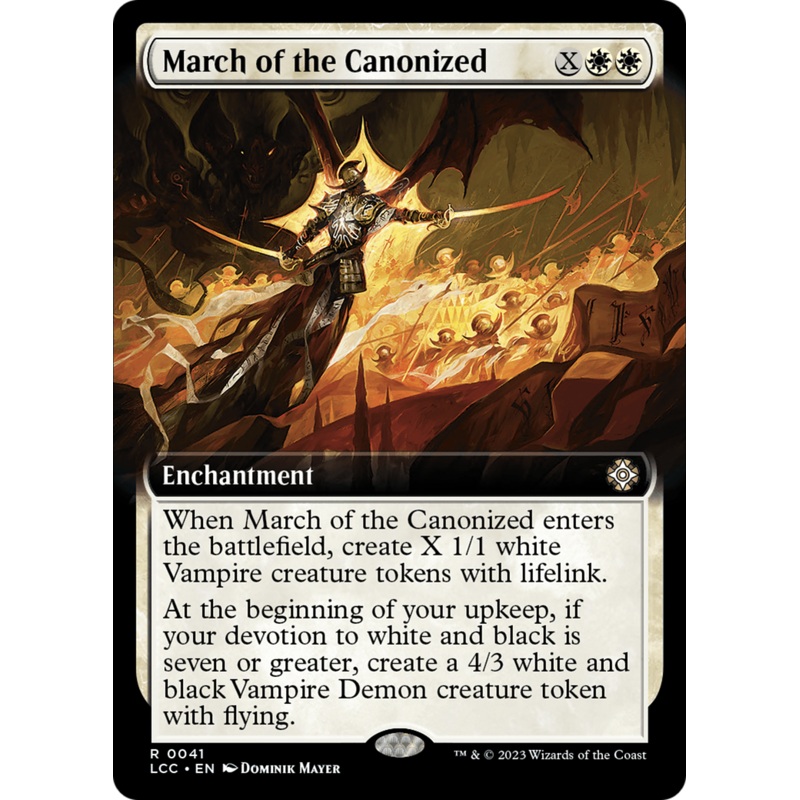 March of the Canonized (Extended Art) [The Lost Caverns of Ixalan Commander]