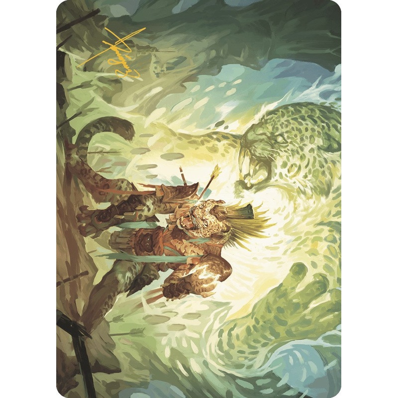 Might of the Ancestors Art Card (Gold-Stamped Signature) [The Lost Caverns of Ixalan Art Series]