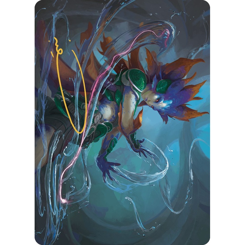 Nicanzil, Current Conductor Art Card (Gold-Stamped Signature) [The Lost Caverns of Ixalan Art Series]