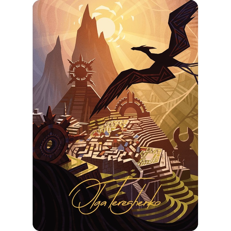 Plains Art Card (Gold-Stamped Signature) [The Lost Caverns of Ixalan Art Series]