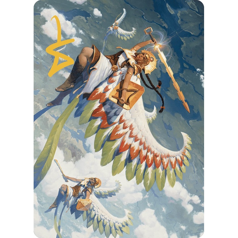 Resplendent Angel Art Card (5/81) (Gold-Stamped Signature) [The Lost Caverns of Ixalan Art Series]