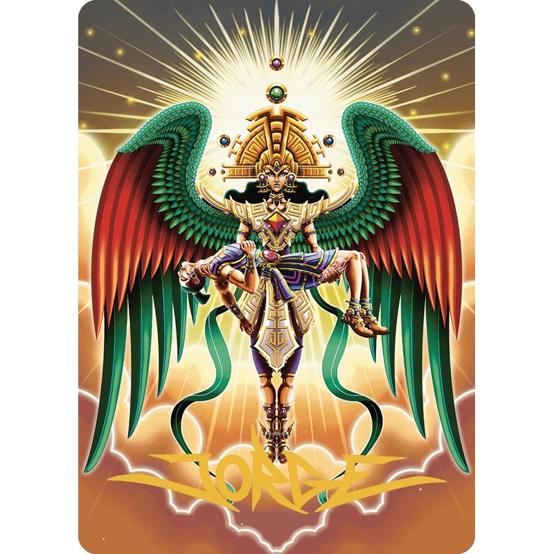 Resplendent Angel Art Card (59/81) (Gold-Stamped Signature) [The Lost Caverns of Ixalan Art Series]
