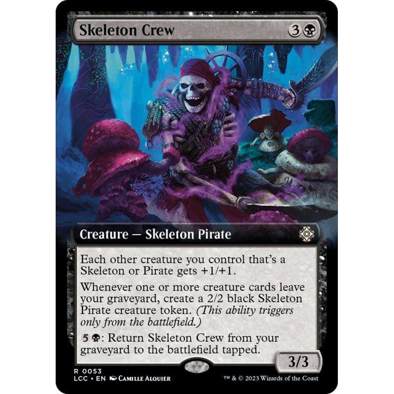 Skeleton Crew (Extended Art) [The Lost Caverns of Ixalan Commander]