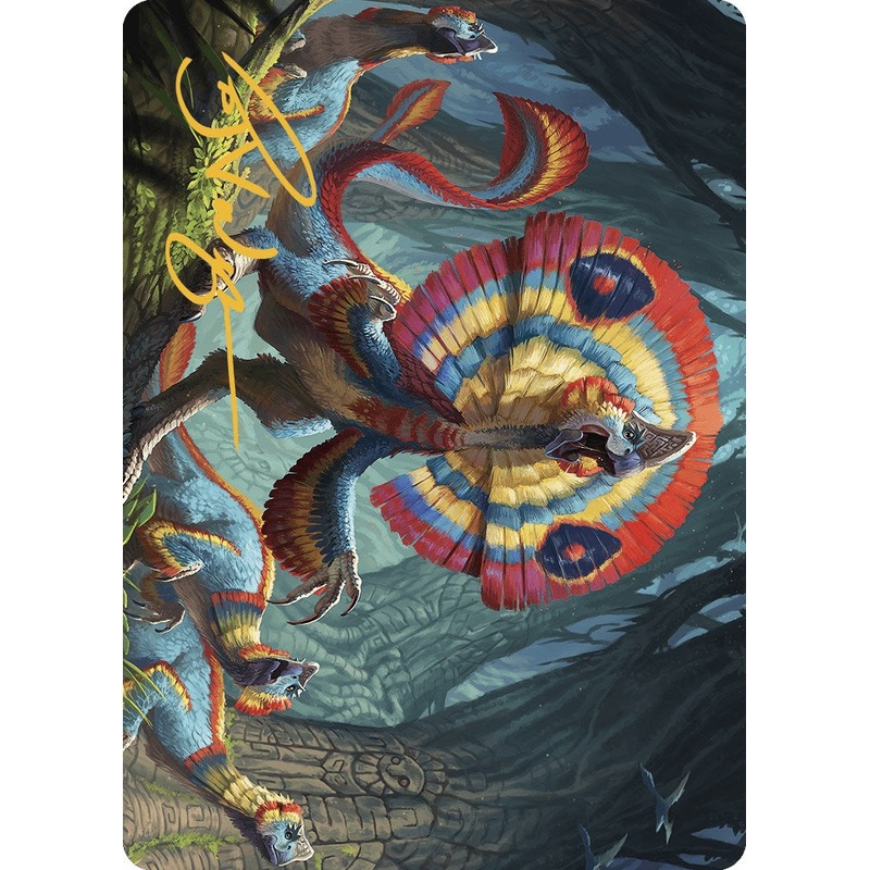 Sunfrill Imitator Art Card (Gold-Stamped Signature) [The Lost Caverns of Ixalan Art Series]