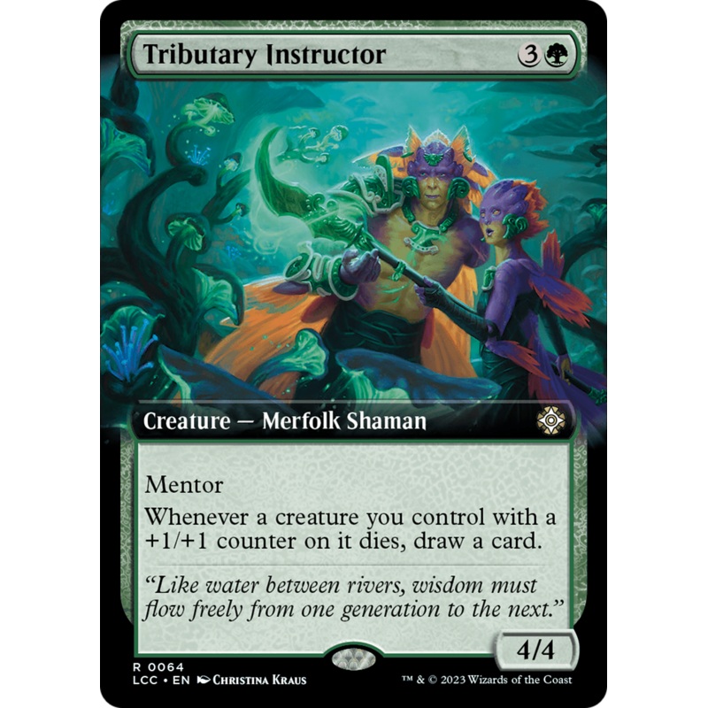 Tributary Instructor (Extended Art) [The Lost Caverns of Ixalan Commander]