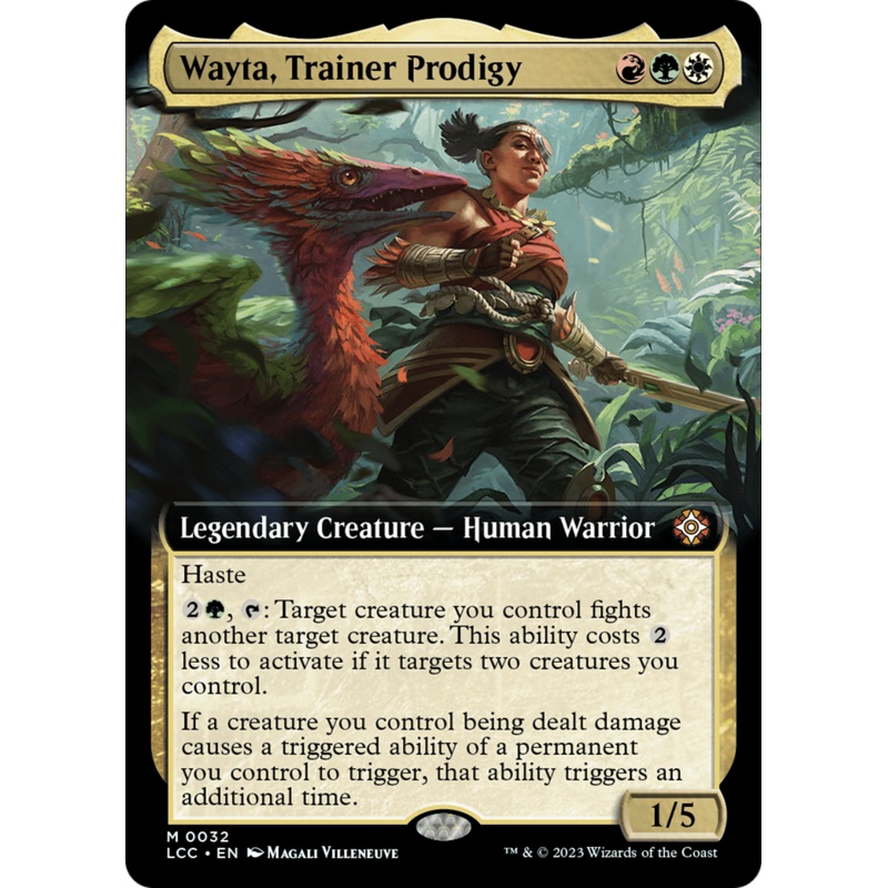 Wayta, Trainer Prodigy (Extended Art) [The Lost Caverns of Ixalan Commander]