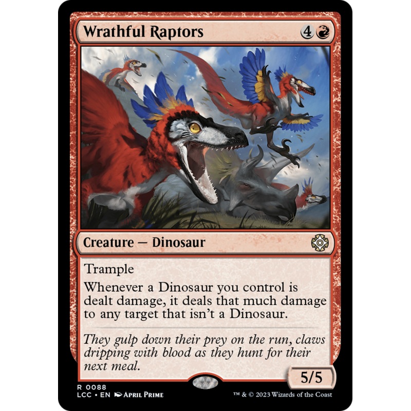 Wrathful Raptors [The Lost Caverns of Ixalan Commander]