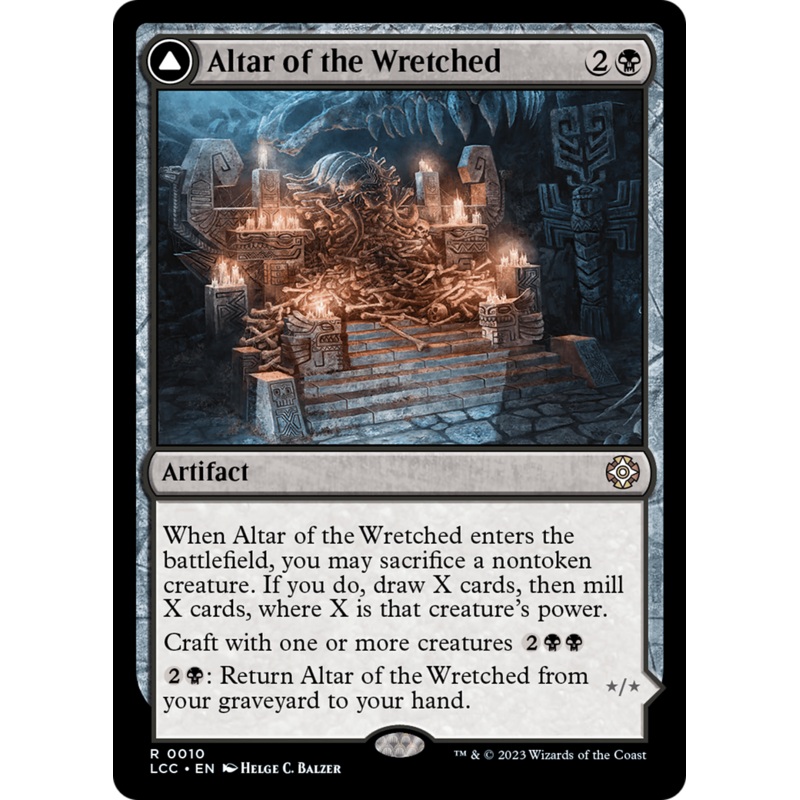 Altar of the Wretched // Wretched Bonemass [The Lost Caverns of Ixalan Commander]