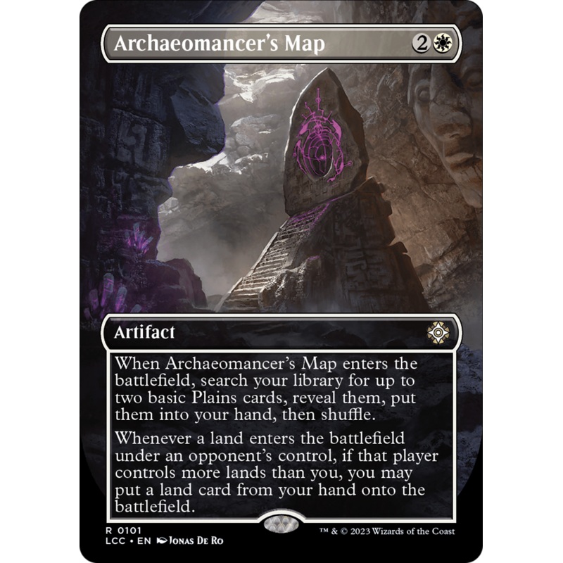 Archaeomancer's Map (Borderless) [The Lost Caverns of Ixalan Commander]