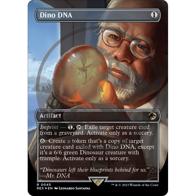 Dino DNA (Emblem) (Borderless) [Jurassic World Collection Tokens]