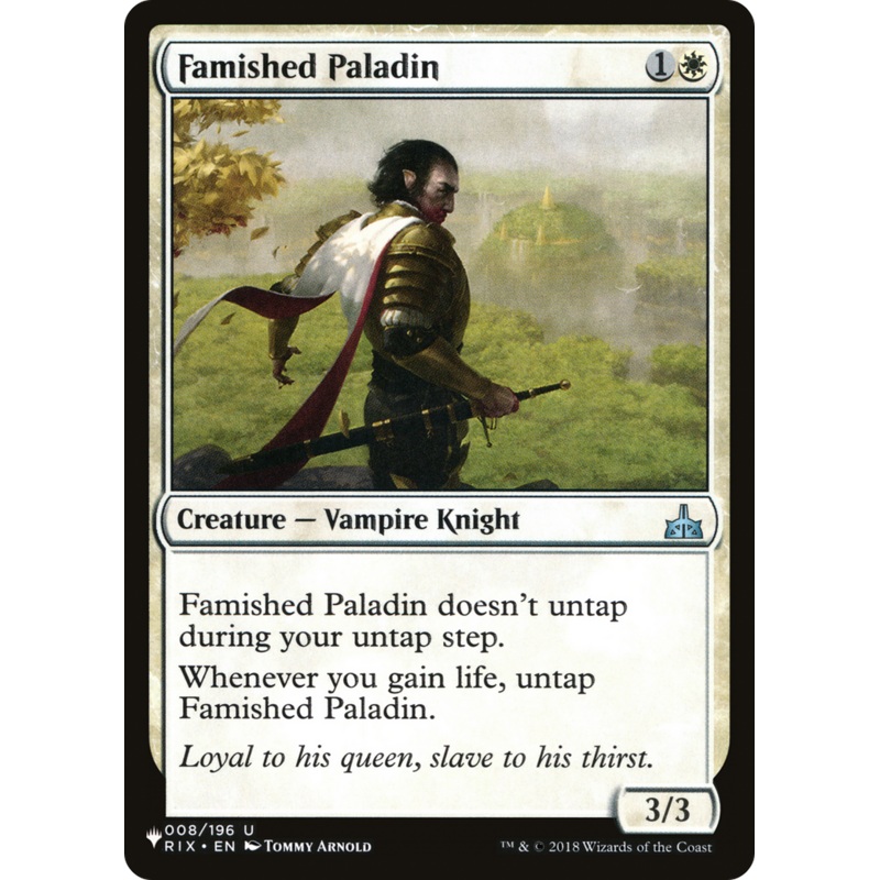 Famished Paladin [The List]