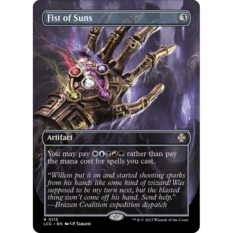 Fist of Suns (Borderless) [The Lost Caverns of Ixalan Commander]