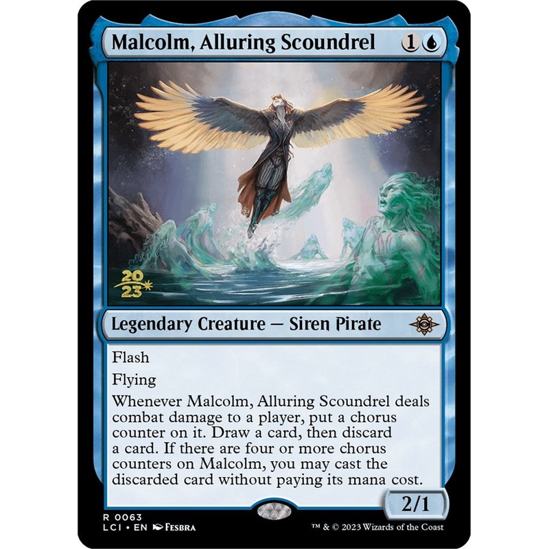 Malcolm, Alluring Scoundrel [The Lost Caverns of Ixalan Prerelease Cards]