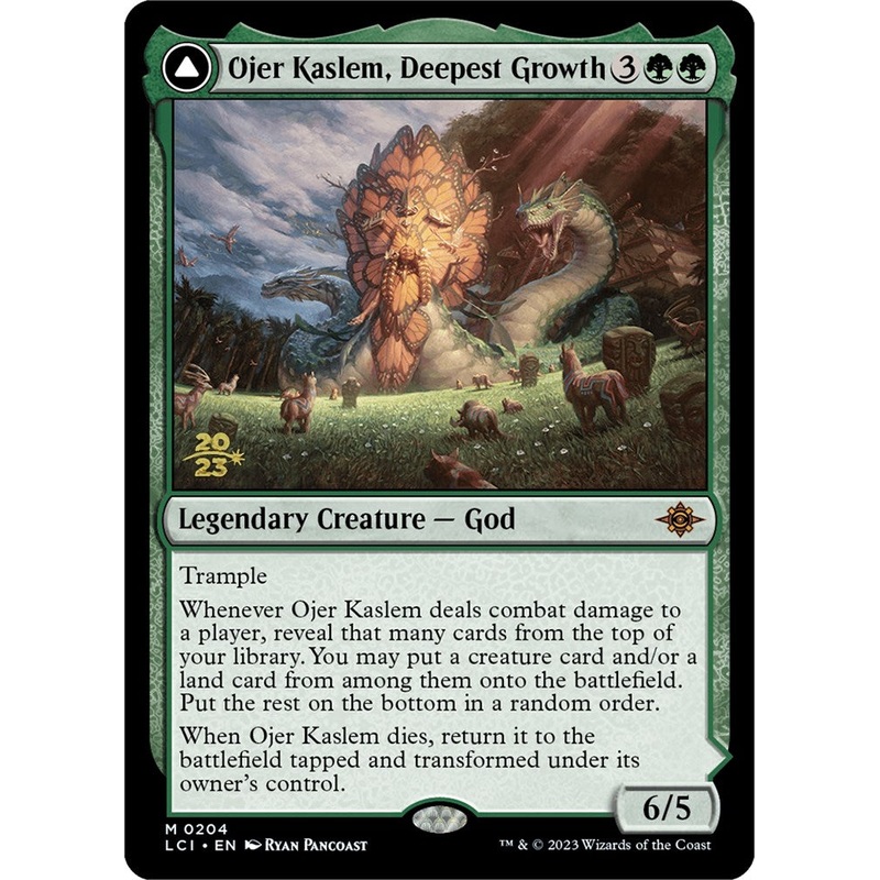 Ojer Kaslem, Deepest Growth // Temple of Cultivation [The Lost Caverns of Ixalan Prerelease Cards]